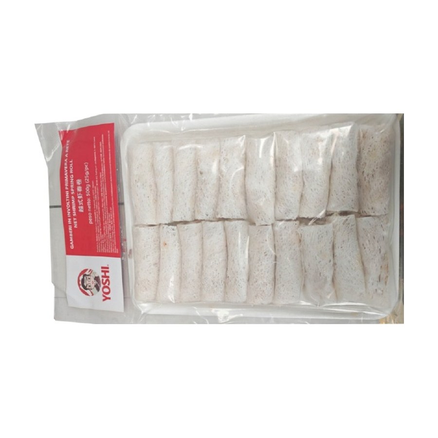 Involtini con gamberi 越虾春卷