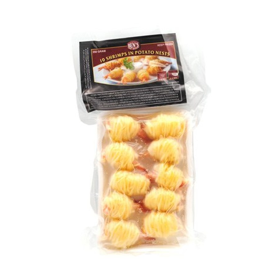 Gamberi in fili di patate 虾仁土豆卷