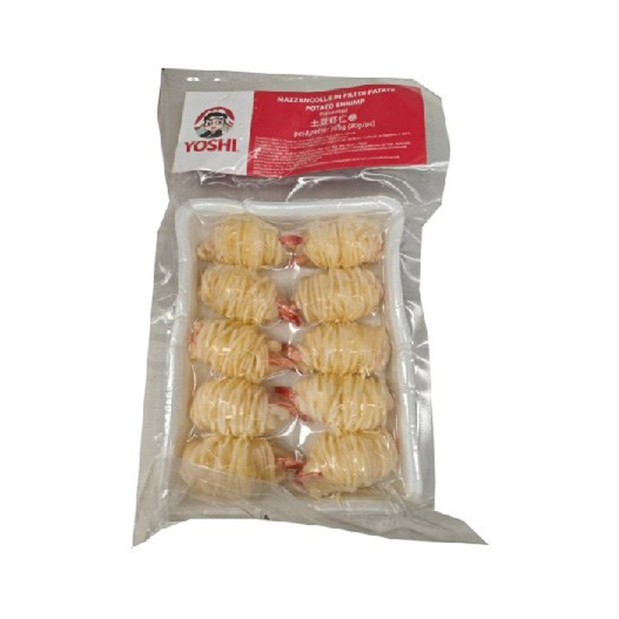 Gamberi in fili di patate 虾仁土豆卷