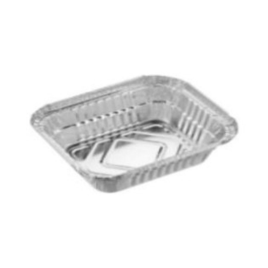 Vaschetta di alluminio Contenitore asporto R19540H 加盖锡纸盒 打包盒 750ml